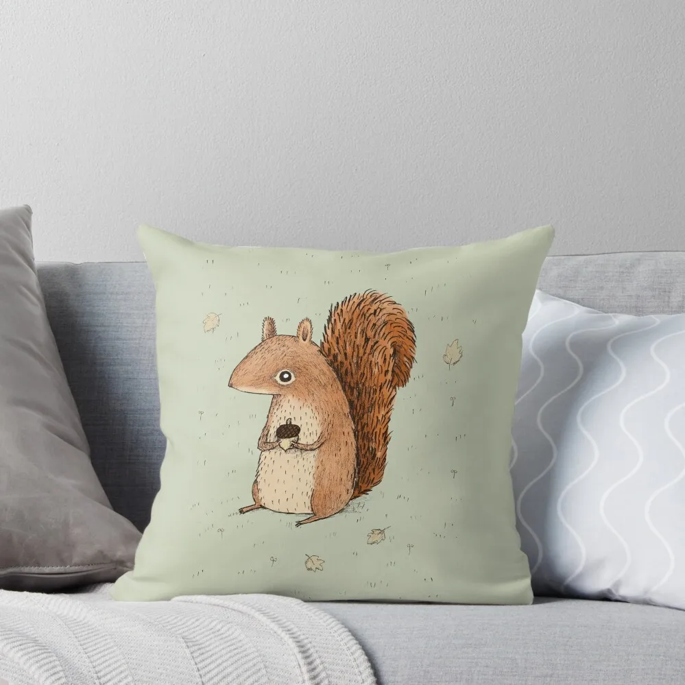 

Sarah the Squirrel Throw Pillow Cushion Cover For Sofa Decorative pillowcase Pillow Covers Decorative Elastic Cover For Sofa