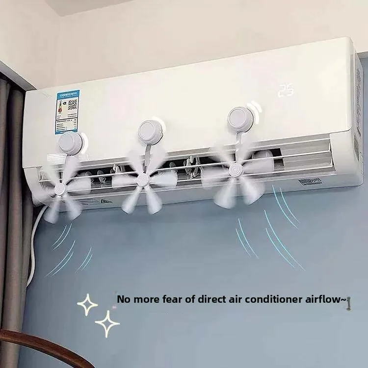 Home Use Anti-Direct Blow Air Conditioner Wind Deflector Suction Cup Style Universal Air Outlet Wind Guiding Device