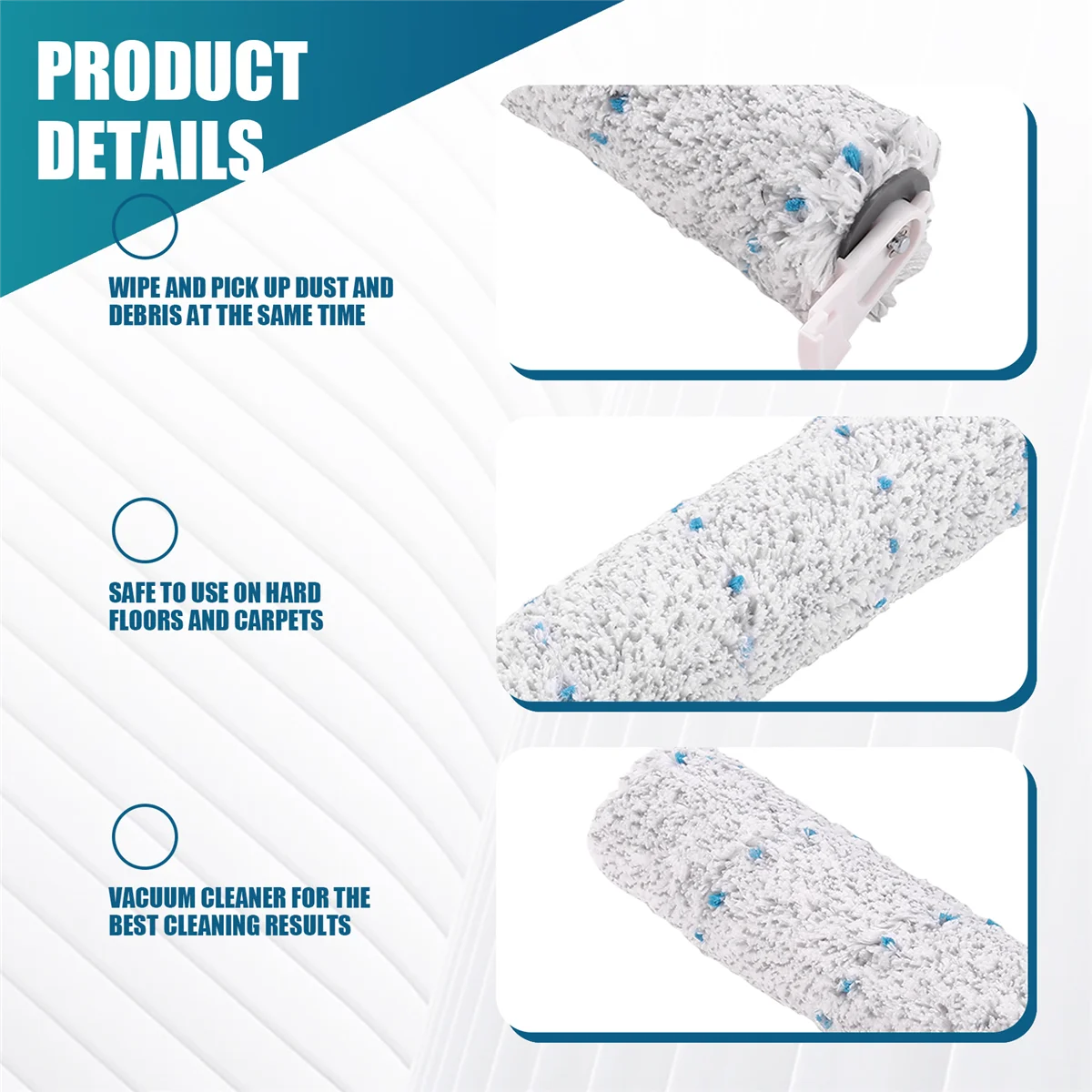 N98R 2 Pcs Multi-Surface Brush Roll for Bissell Crosswave Cordless Max Series Vacuum Cleaner,Suiable for Bissell 2765/2554