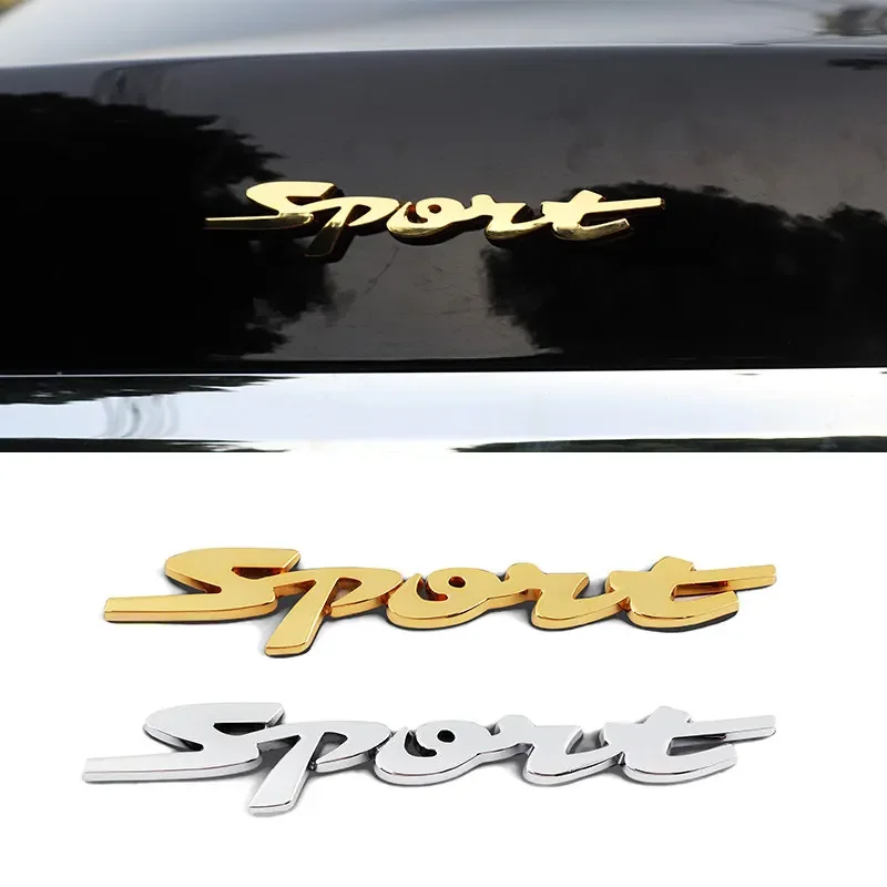 Metal 3D Car Stickers Car Trunk Auto Body Racing Sport Word Letter Sticker Logo Emblem Badge Decal Sticker Car Accessories