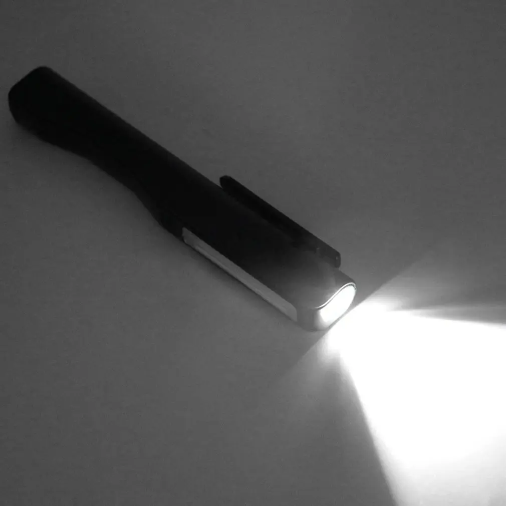 COB LED Flashlight Mini Pen Type Multifunction Torch Lights Magnetic Working Inspection Lamp USB Charging Pocket Light