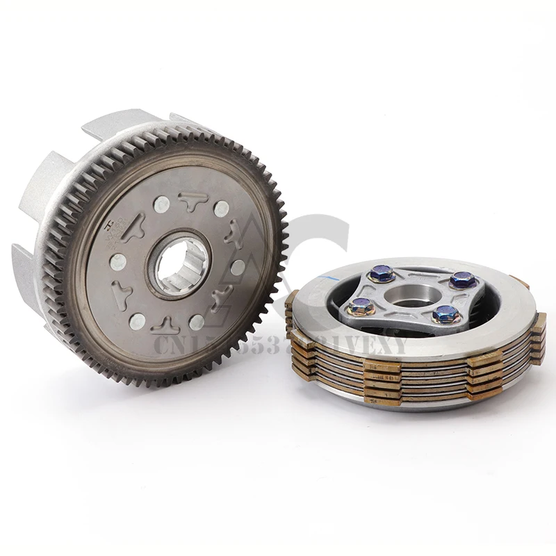 67T motocykl zespół sprzęgła dla YX Yinxiang 140 150 160 CC 2V 4V W063 W150-5 silnik poziomy motor terenowy części