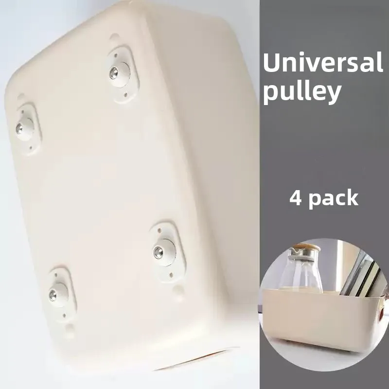 

1/4Pcs Self Adhesive Mute Ball Pulley Universal Wheel Load Furniture Casters Wheels Stainless Steel Wheel 360° Rotation