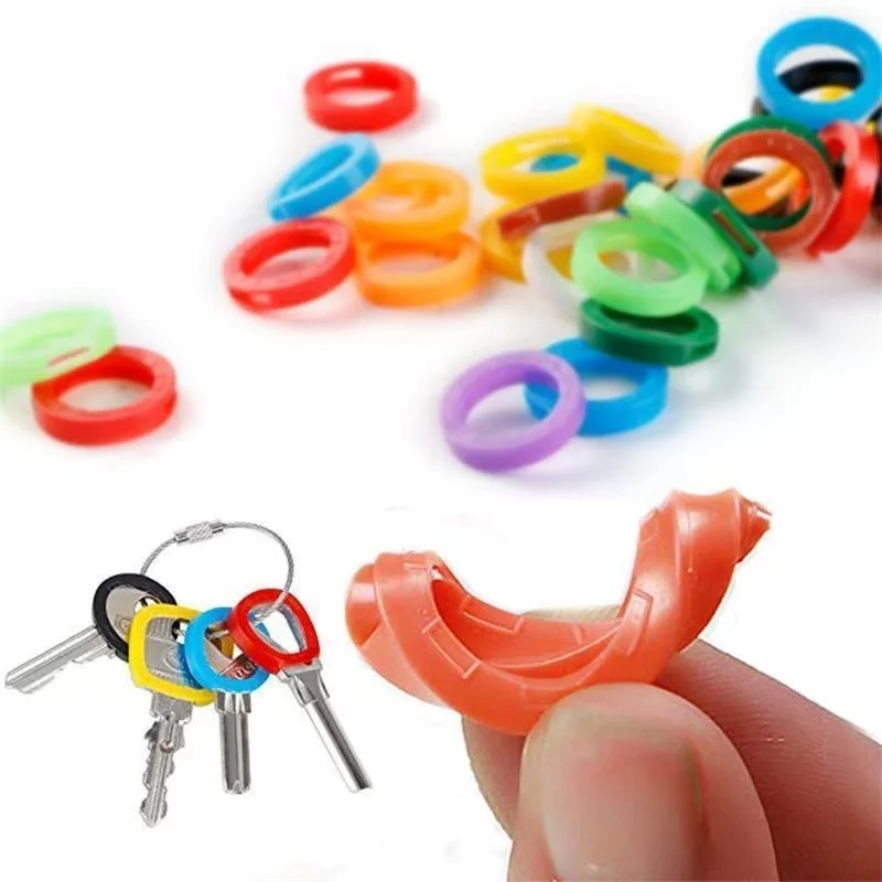12 Pcs Quick Recognition Vintage Key Covers, Multi-color Charming Silicone Key Caps, for Protecting and Organizing Door Keys