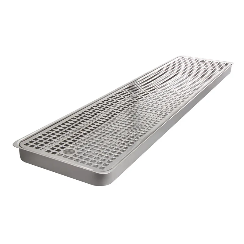 

80cm rectangular tray 304 stainless steel beer machine accessories bar craft beer machine wine column drip tray