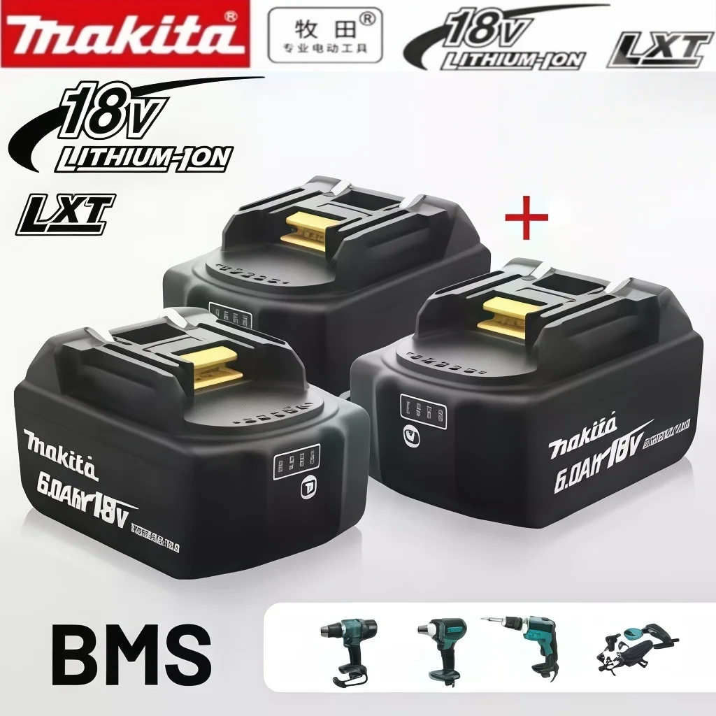 Jobsite Makita 18V 6Ah Battery Low Self-discharge Stable Output For BL Series Cutting Saw Drilling And Grinding Machinery