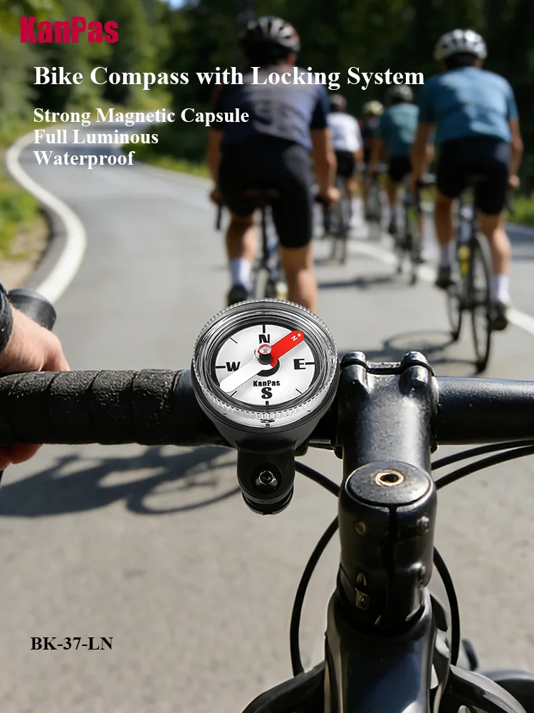 AliExpress KANPAS bike compass with Locking system / bicycles and motorcycles compass/ handlebar compass/ Bike Accessories/  BK-37-LN