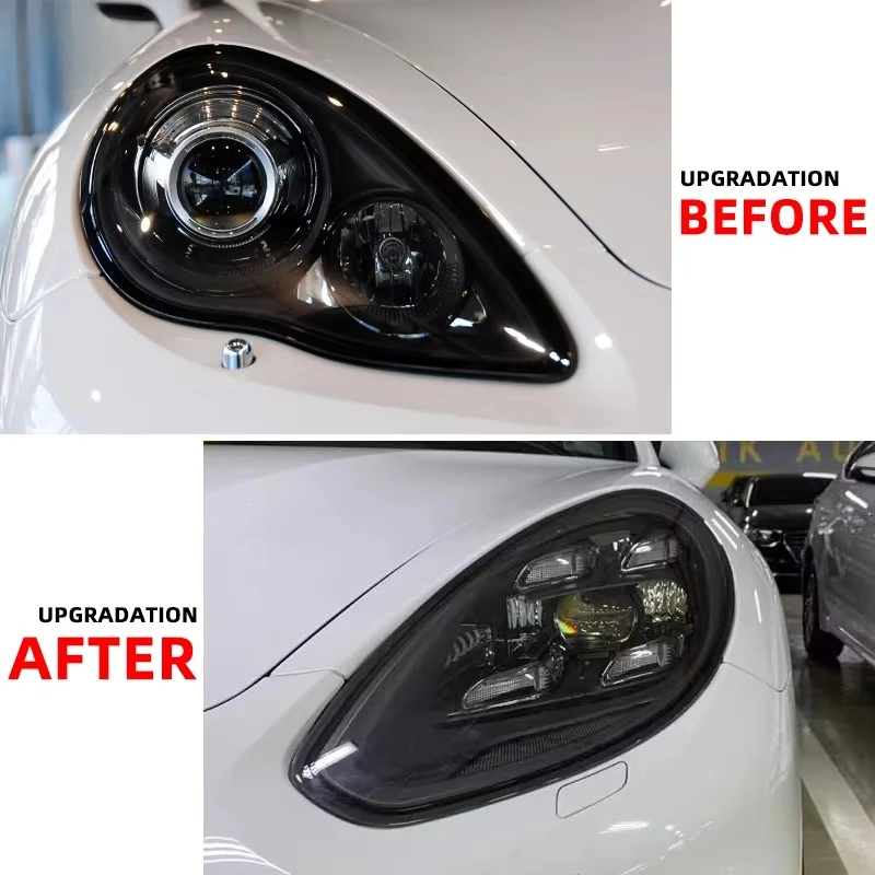 YU GUANG لبورشه باناميرا 2010 2016 970 LED مصابيح أمامية للرأس ترقية 2023 نمط Pdls مصفوفة نمط LED المصابيح الأمامية #3