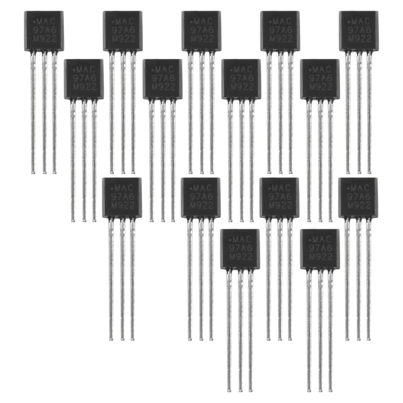 15 Pcs MAC97A6 97A6 Bi-Directional Triac Thyristor 600V 1A