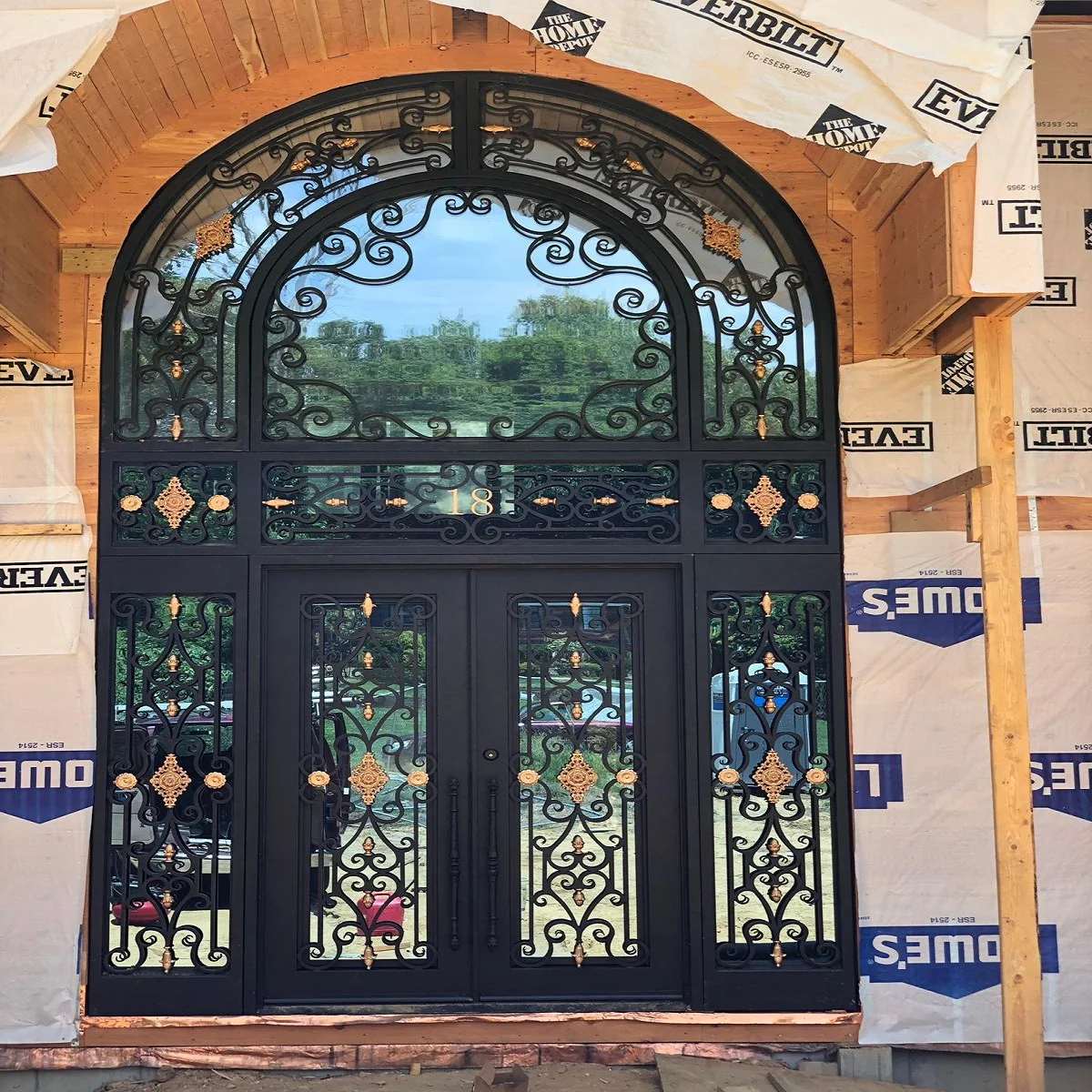 Exterior Door  High Quality Wrought  Iron Door