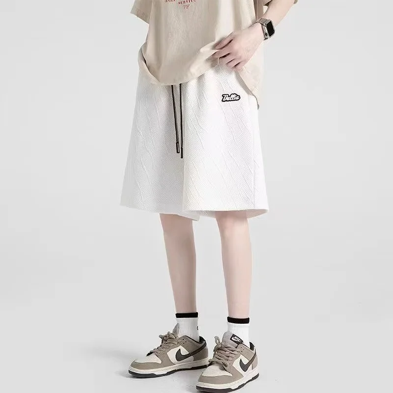 السراويل البضائع الرجالية موضة الصيف Ins السراويل السوداء غير رسمية خمس نقاط السراويل الاتجاه ميناء الرياح الصالة الرياضية جيوب السراويل أبلى الاتجاه الرجال