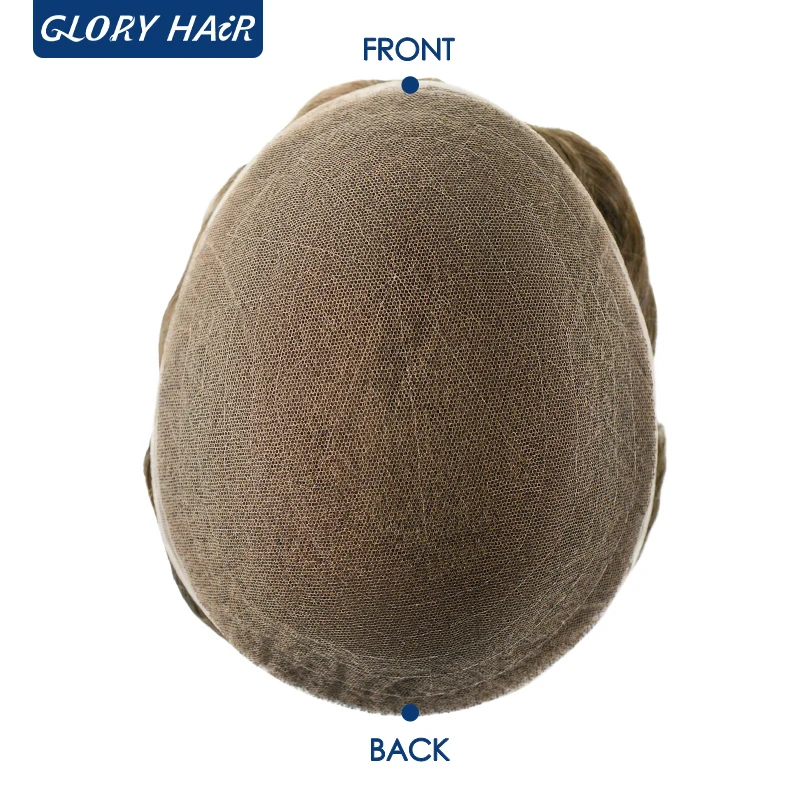 Gloryhair-GL الشعرية الاصطناعية الرجال الشعر المستعار شحن مجاني إلى البرازيل شعر مستعار رجل دروبشيبينغ نظام استبدال الشعر #5