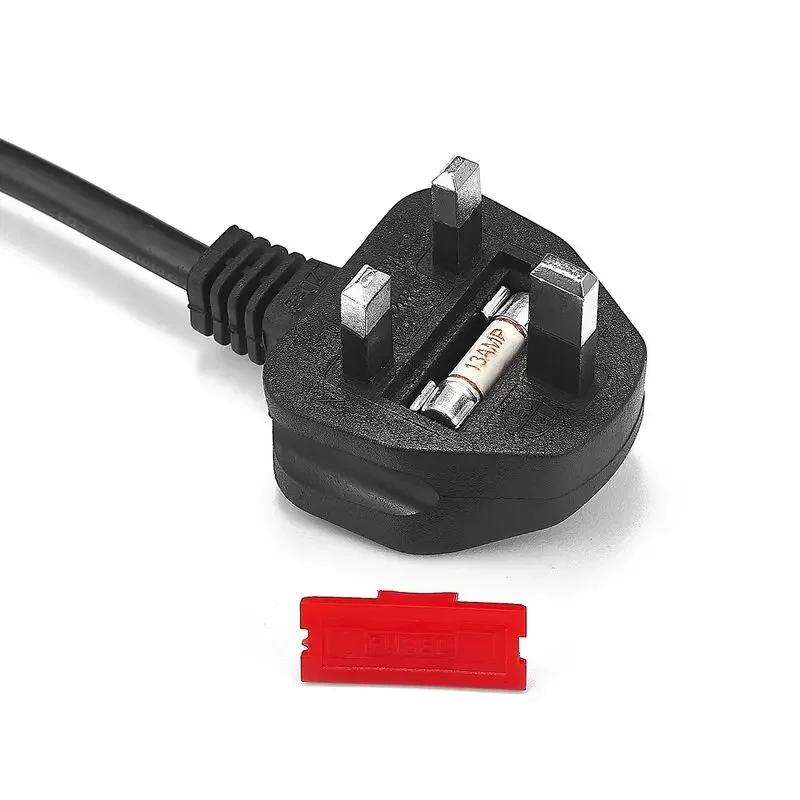 Imagem -05 - Cabo de Alimentação ac Notebook Reino Unido 1.5m Pinos Britânico Principal Iec c5 Cabo de Alimentação para hp Dell Lenovo Sony lg Asus Laptop 50 Peças