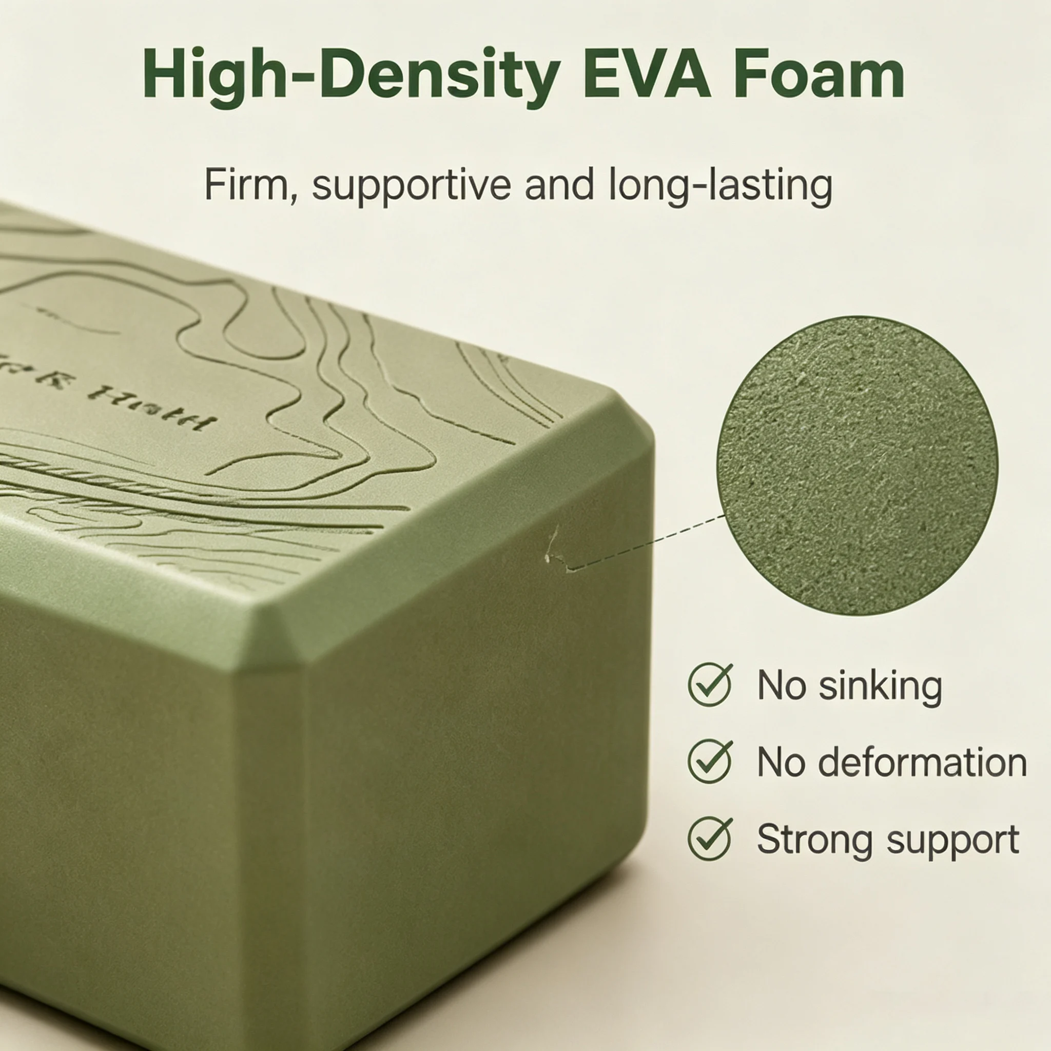 Blok Yoga EVA Kepadatan Tinggi - Yoga Block Cork ulasan dan harga