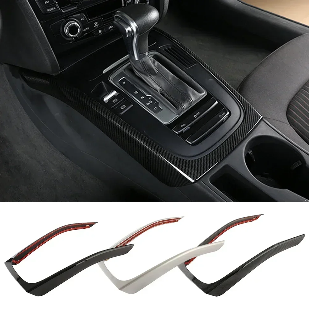 Car Center Console Gear Shift Frame Decoration Cover Accessories For Audi A4 A4L B8 A5 2009 2010 2011 2012 2013 2014 2015 2016 - view 2