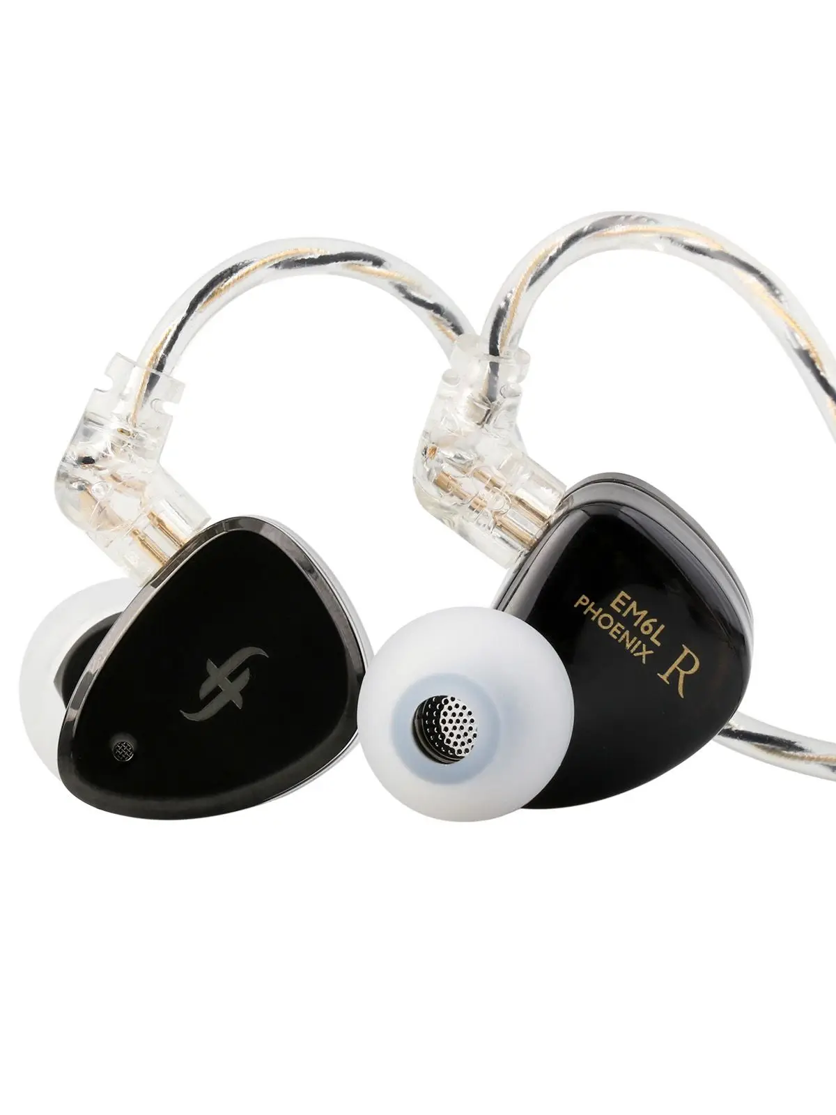 SIMPOT EM6L 1DD + 4BA Hybridny Monitor Douszny HiFi IEM z Odłączanym Kablem OFC Silver i Słuchawkami HiFi do Gier — zdjęcie produktu 7