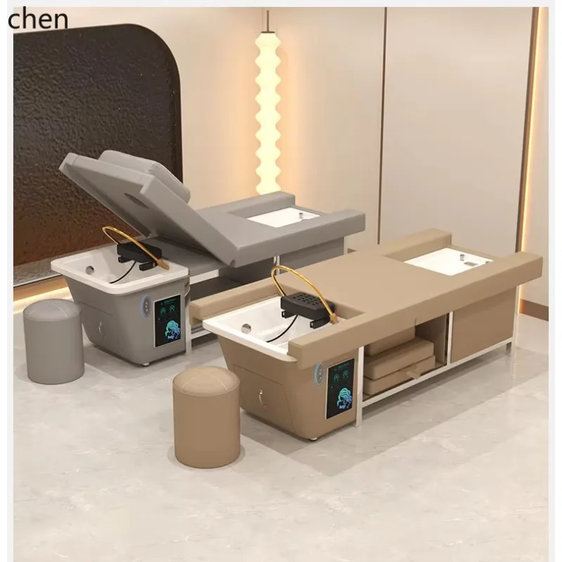 HYS Electric Lifting Head Therapy Foot Therapy Integrated Shampoo Special Head Therapy Bed with Water Circulation Water Heater