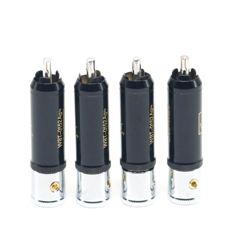 

4 шт. WBT-0152Ag 99,998% чистая медь с посеребренным разъемом Hi-Fi аудио терминал RCA головка