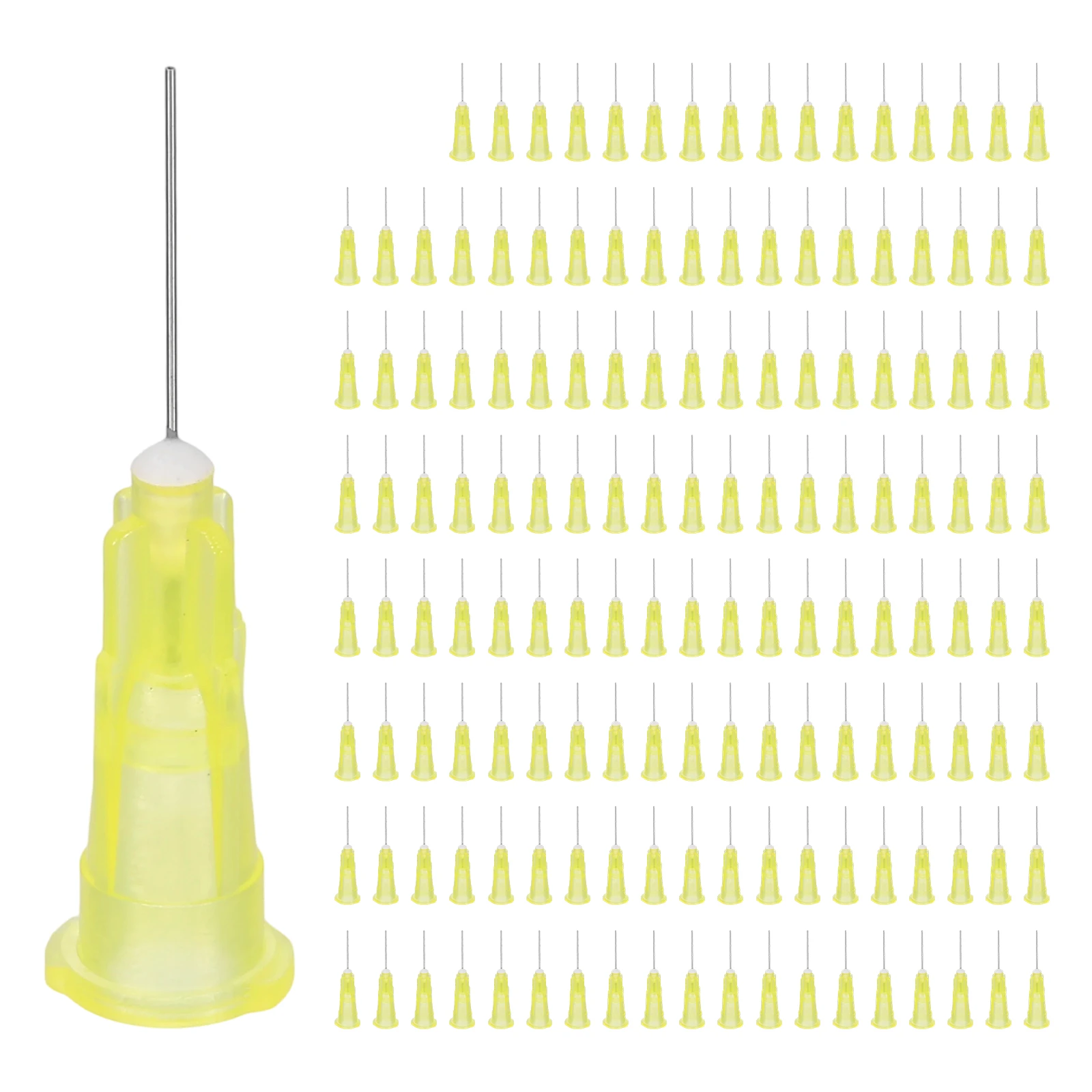 100/150/200 Pcs Blunt Tip Dispensing Needles Glue Dispensing Stainless Steel Needle Tip for Industrial Oil or Glue Applicator