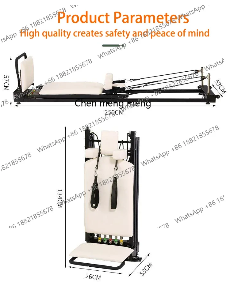 A49 Folding core bed, large equipment, yoga studio, private teaching, specialized training, maple Pilates folding bed