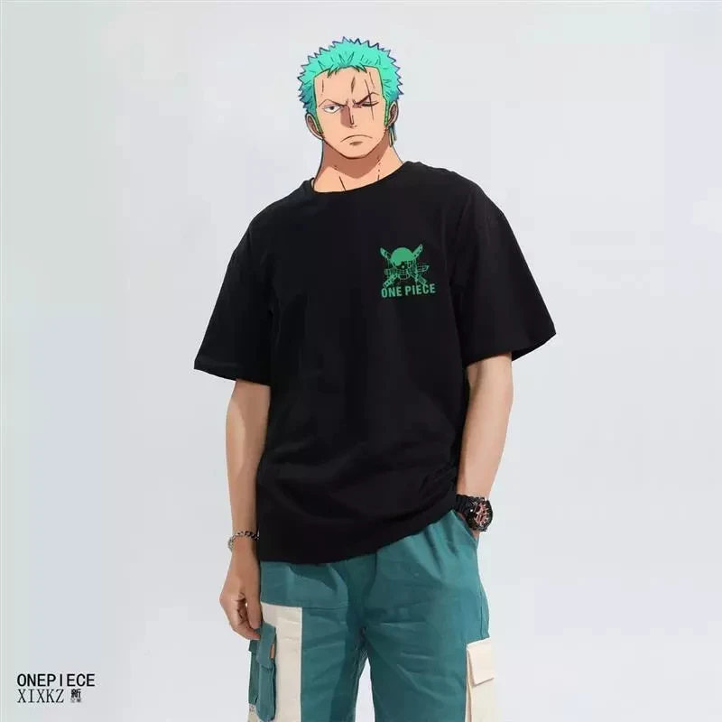 

One Piece Luffy Cosplay Anime Manga T-Shirt Shirt Vest Undershirt Cotton- Fried Street Models Original Restoration