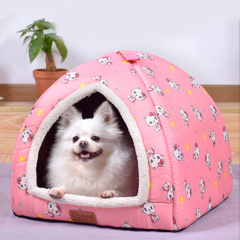 

Hot Sanrio Handheld Waterproof Keep Warm Pet Nest Kawaii Hello Kitty Anime Fashion The Four Seasons Windproof Cat Dog Pet House