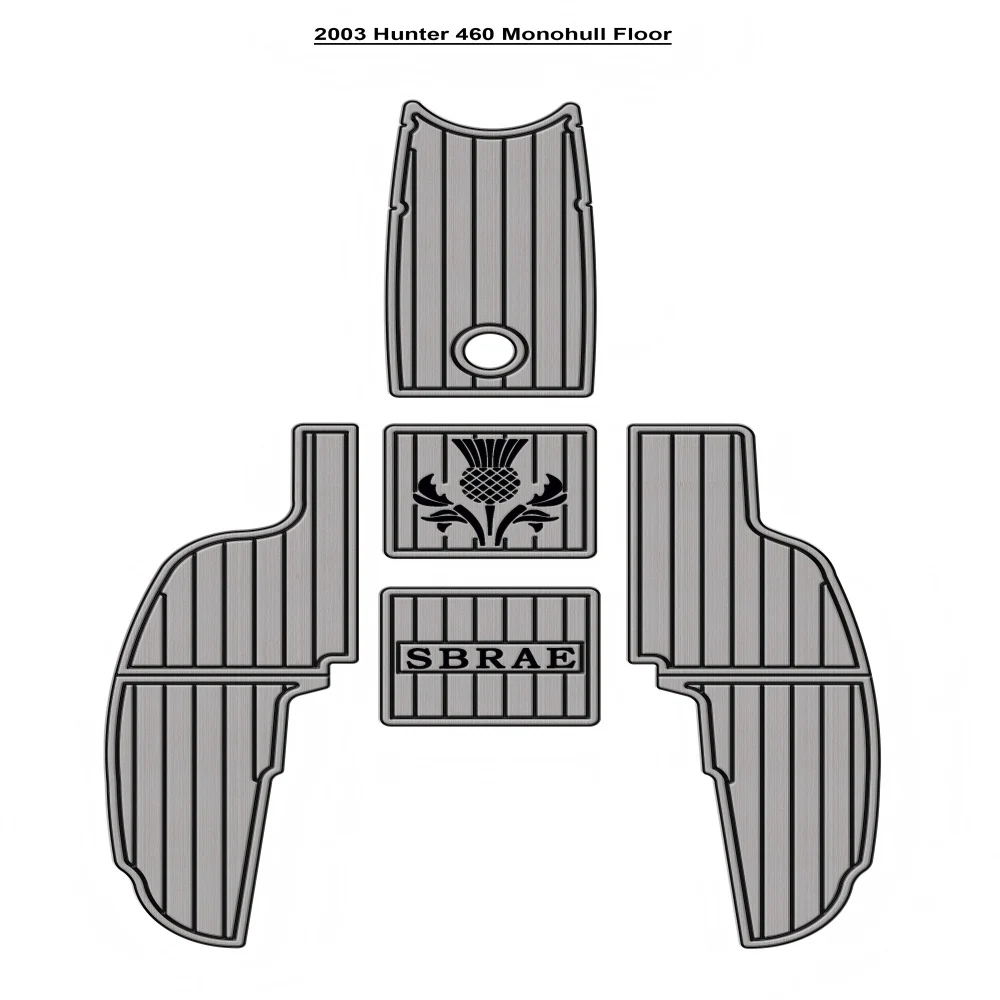 

2003 Hunter 460 Monohull Cockpit Pad Boat EVA Foam Faux Teak Deck Floor Mat SeaDek MarineMat Self Adhesive