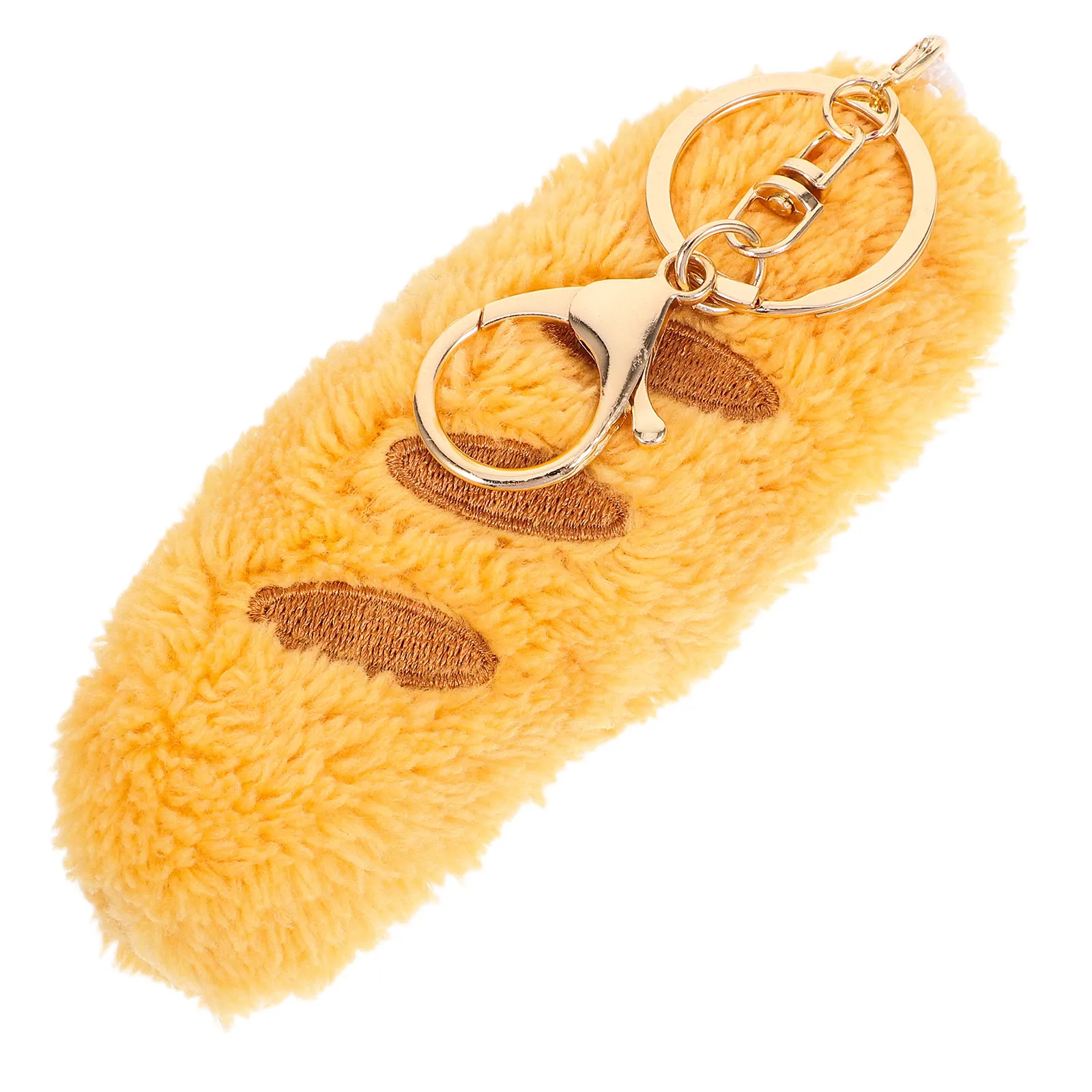 Mini Bread Keychain Cute Realistic Food Pendant Soft Lightweight Bag Charm for Keys Backpack Purse Car Decor