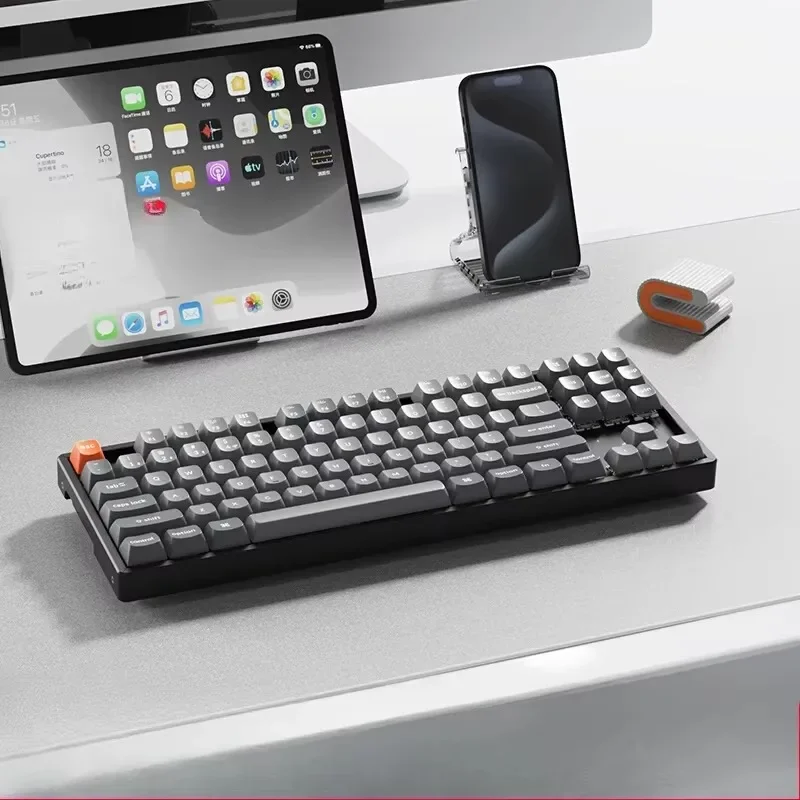 K8MAX Bluetooth Wireless Mechanical Keyboard Customized 87 Key Three-mode Wired Wireless Bluetooth Mechanical Axis Gaming Office