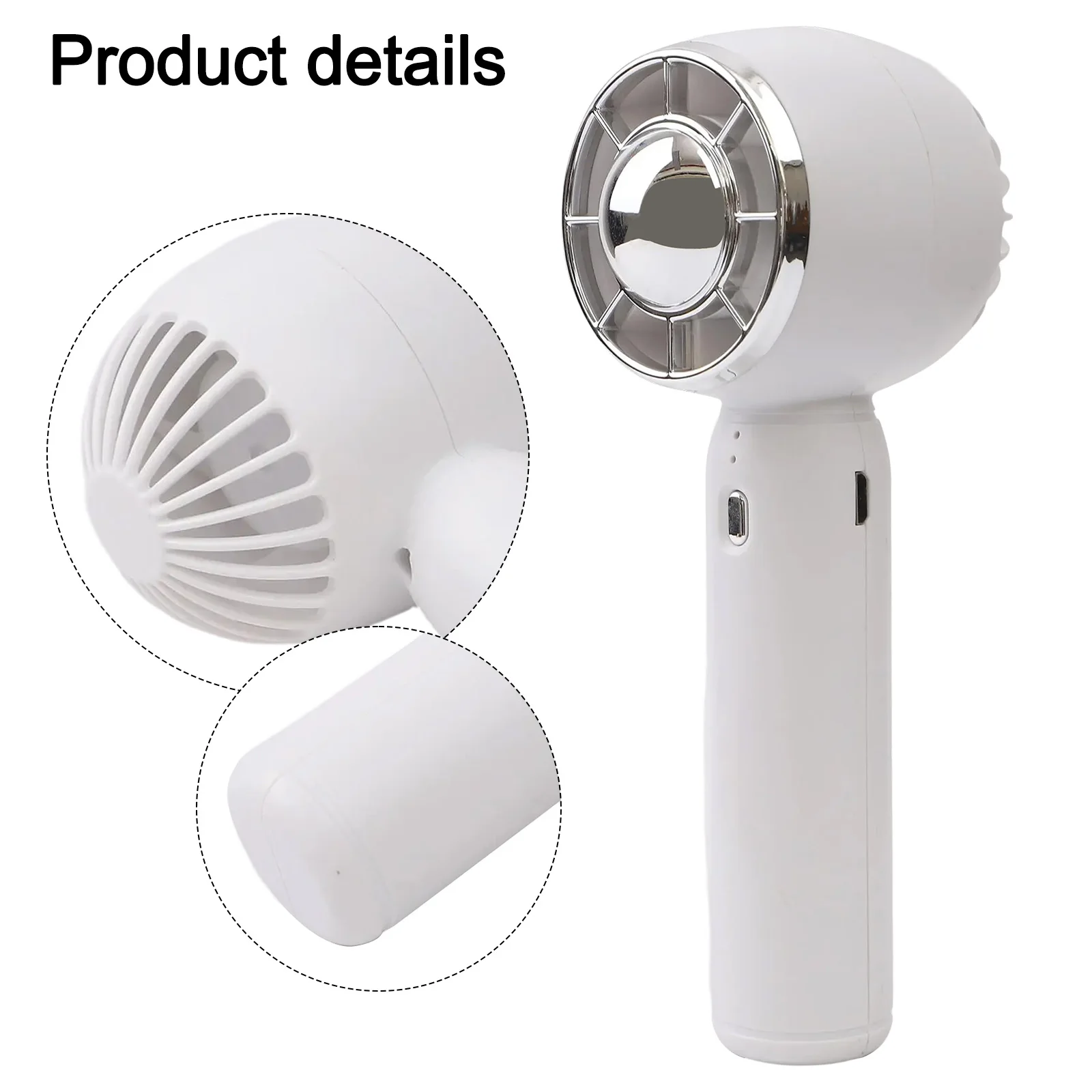 

Изящный портативный вентилятор подходит как мини-кулер; наслаждайтесь настраиваемым воздушным потоком куда угодно, вы не беспокойтесь к другими