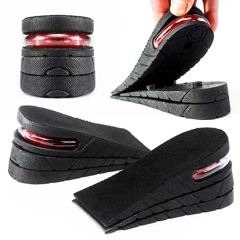 3/4,5/6CM Höhenvergrößernde Einlegesohlen, Unsichtbare Luftkissen-Halbsohlen, Unisex-Schuheinlagen für Männer und Frauen