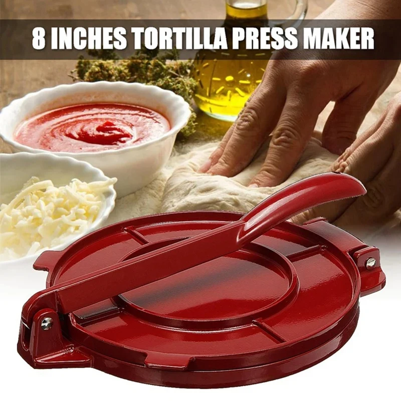 

B01C-Tortilla Press Maker DIY Foldable Tortilla Press Tool Aluminium Baking Tool, For Kitchen Restaurant