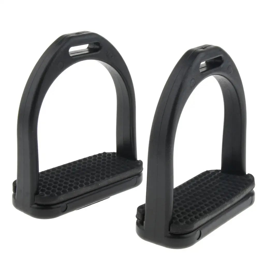 Comfort Riding Safety Stirrup Wide Track Equestrian Irons Plastic for Horse Child Adult Racing Saddle