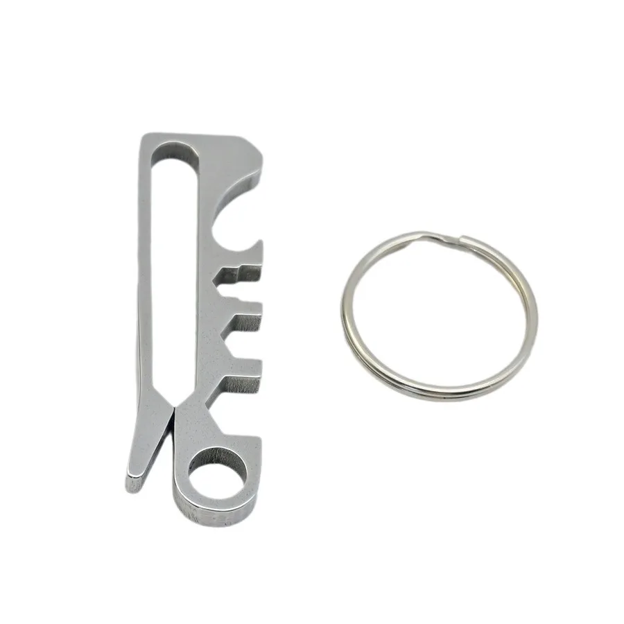Taktischer EDC Multifunktions-Clip, Schnellverschluss-Karabiner mit Schlüsselring & Geldklammer, Outdoor-Ausrüstung für Wandern, Camping und Täglichen Gebrauch