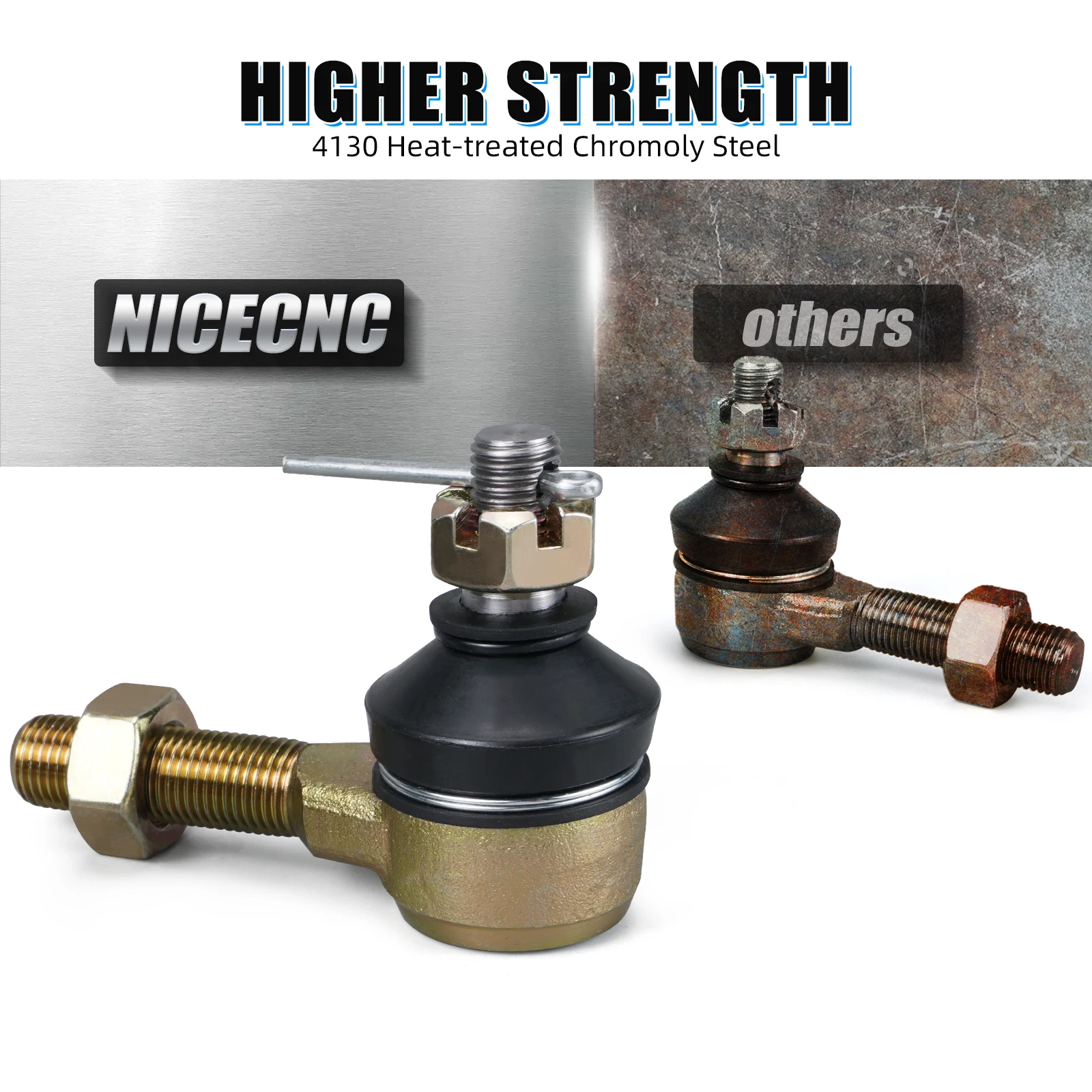NICECNC YFZ450R Ball Joint Tie Rod End Kit For Yamaha Raptor 700 Raptor 700R YFZ 450 YFZ450R 2006-2026 Atv Parts Accessories
