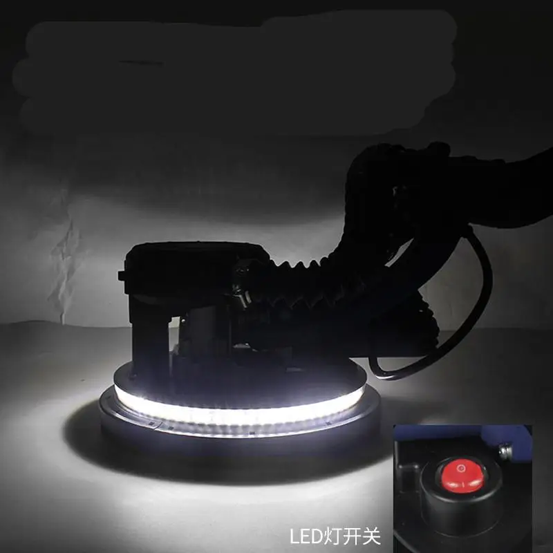 220V ไฟฟ้า Dust-Free Wall Putty เครื่องบดกระดาษทรายเครื่อง Self-ทำความสะอาดโคมไฟยาวผนังเครื่องบด sander
