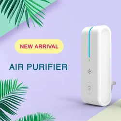 Portátil mini plug in gerador de íons negativos purificador de ar mais limpo odor desodorante remover fumaça de poeira formaldeído para casa banheiro