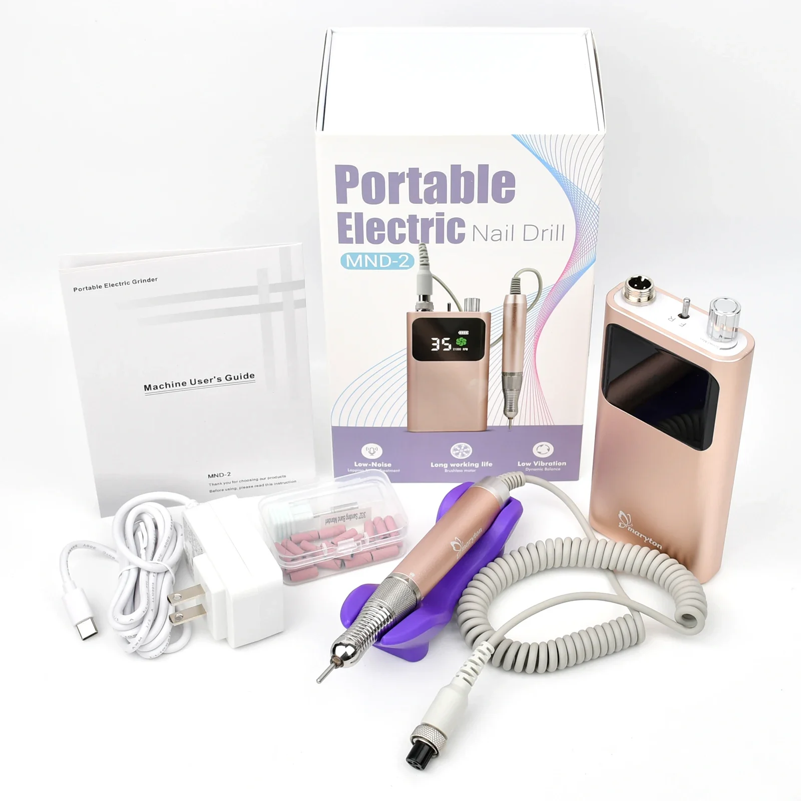 Kit de perceuse à ongles électrique sans fil, polisseuse électronique, outils pour ongles, usine