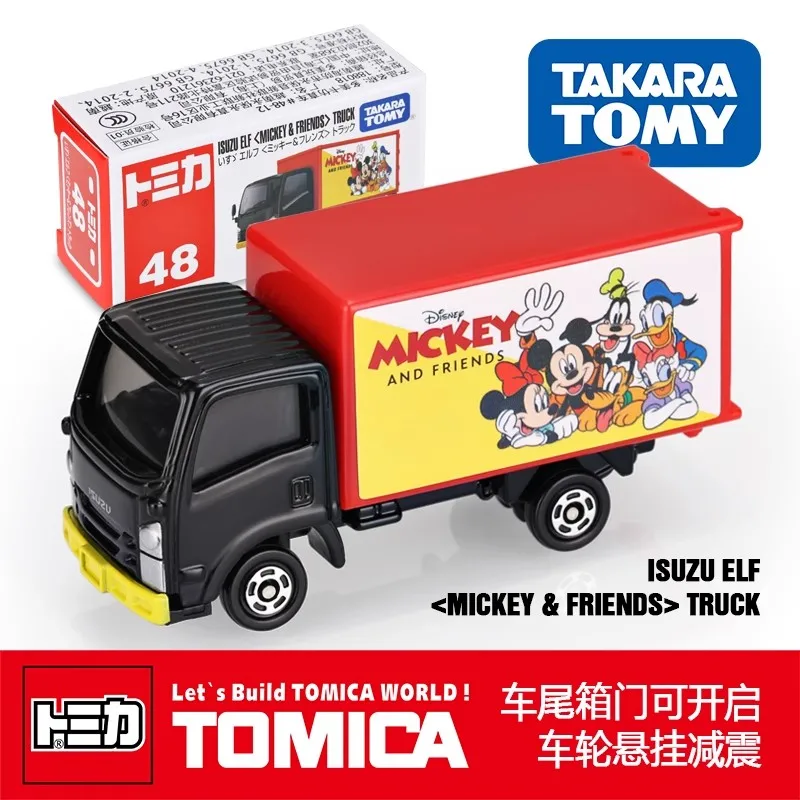 

Takara Tomy Tomica No. 48 Isuzu Elf (Mickey & Friends) Truck Alloy car Diecast Model Replica Series Children Gifts Boy Toys