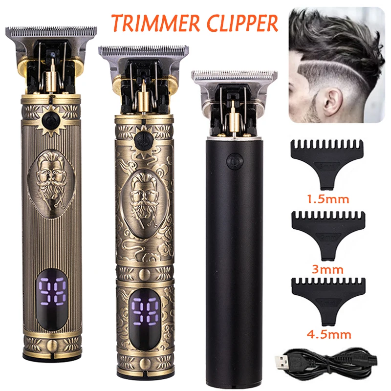 T9 Hair Trimmer for men Electric Professional Hair Cutting Machine Cordless Beard Trimmer for Home Travel Cordless Hair Clipper