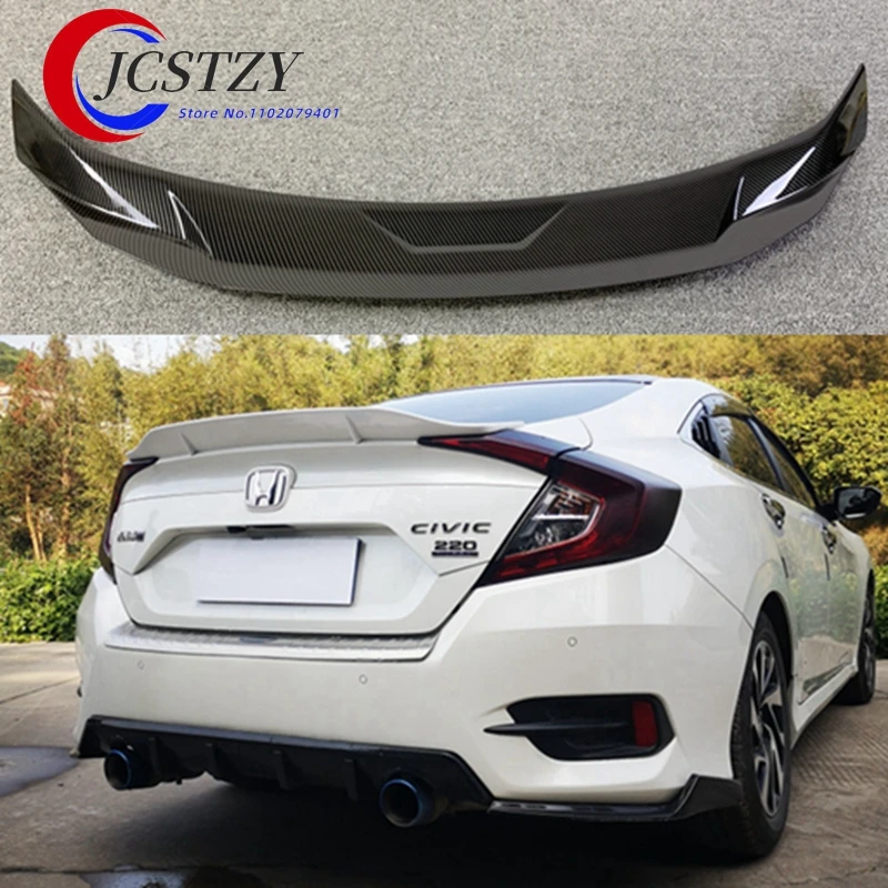 for Honda Civic 4 Door 2016 2017 2018 JDM style ABS High Quality Auto Part Rear Trunk Spoiler