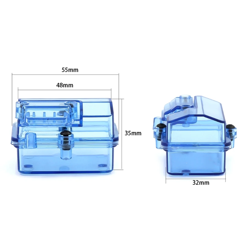 Transparante waterdichte ESC-ontvangerbox beschermend voor case cover verzegelde doos voor RC-bootmodelaccessoires