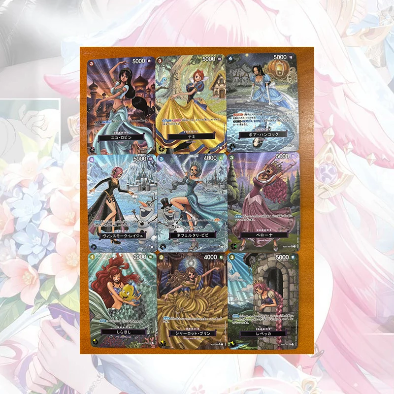 Anime One Piece Diy Homemade Color Flash Cards Nico Robin Boa Hancock Nami Nefertari D Vivi Yamato Uta Collectible Cards