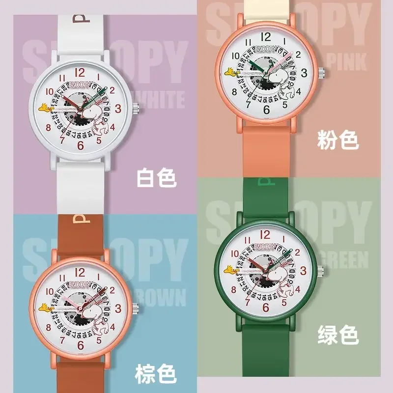 Snoopy Lichtgevende Waterdichte Student Horloge Mode Koreaanse Versie Eenvoudige Trend Quartz Horloges