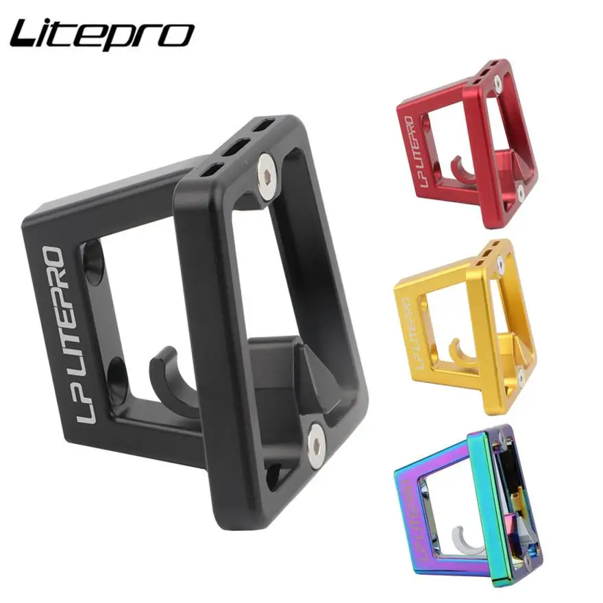 Litepro For Brompton Bicycle Pig Nose Front Shelf Mount Carrier Pannier Block Folding Bike Bracket Bag Racks