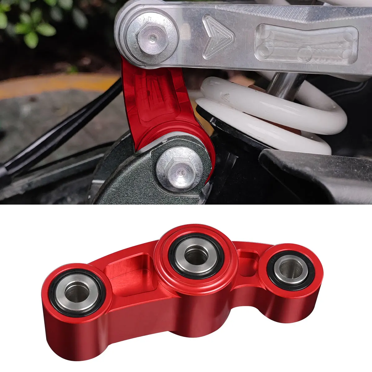 

Задняя прогрессивная подвеска для мотоцикла, красная, из алюминиевого сплава, для Sur-Ron Ultra Bee