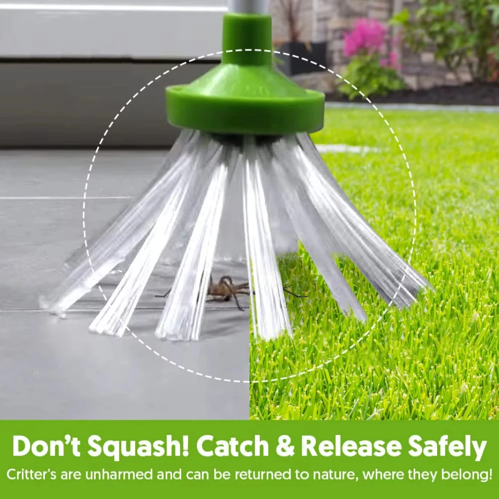 Foldable Spider Catcher Clip Household Tool Insect Catcher Foldable Catcher Aluminum alloy Household Outdoor Garden
