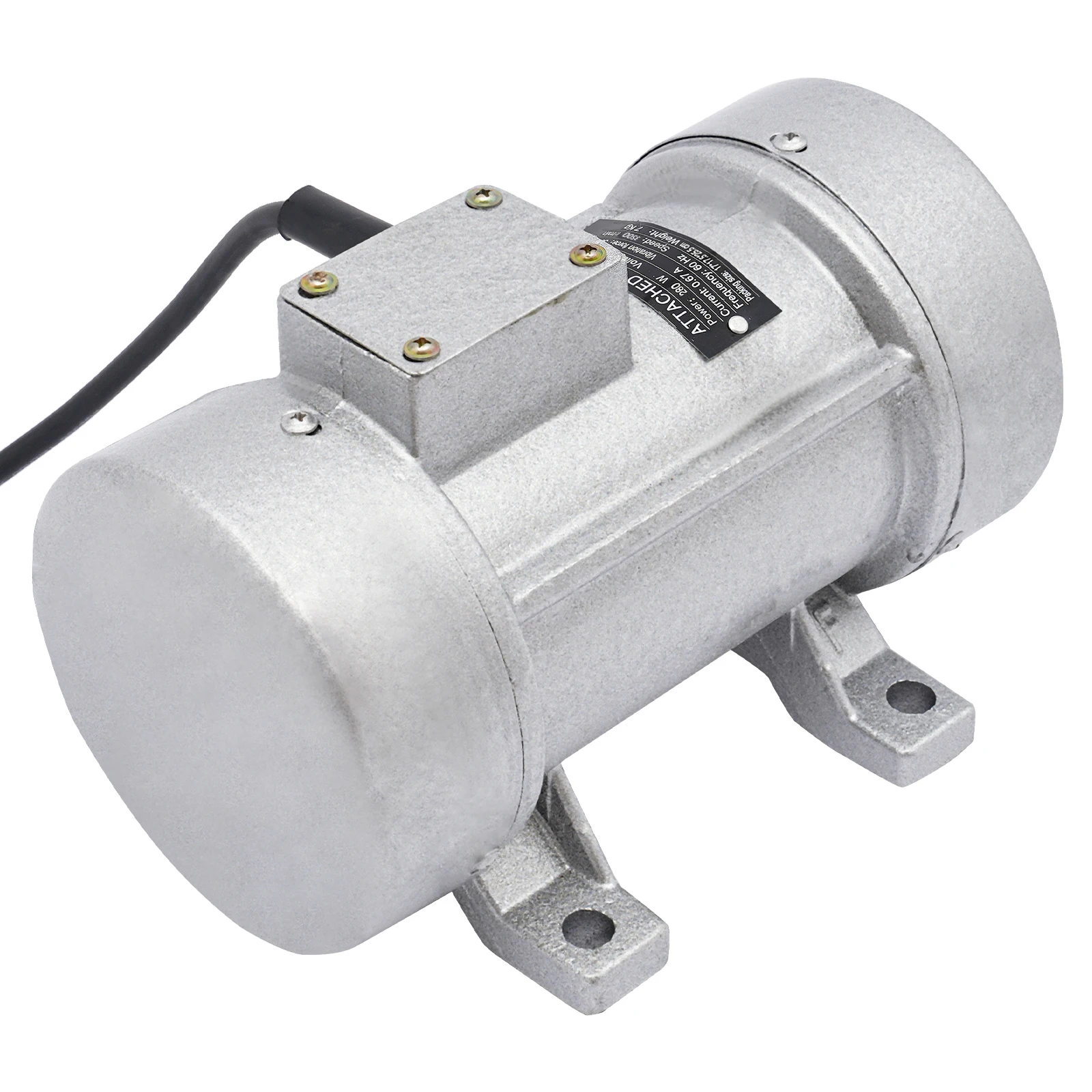 280W Concrete Vibrator Vibration Motor, 150kg/f Electric Vibration Motor, 3500 RPM Speed, 110V 60Hz, 18*28*22cm