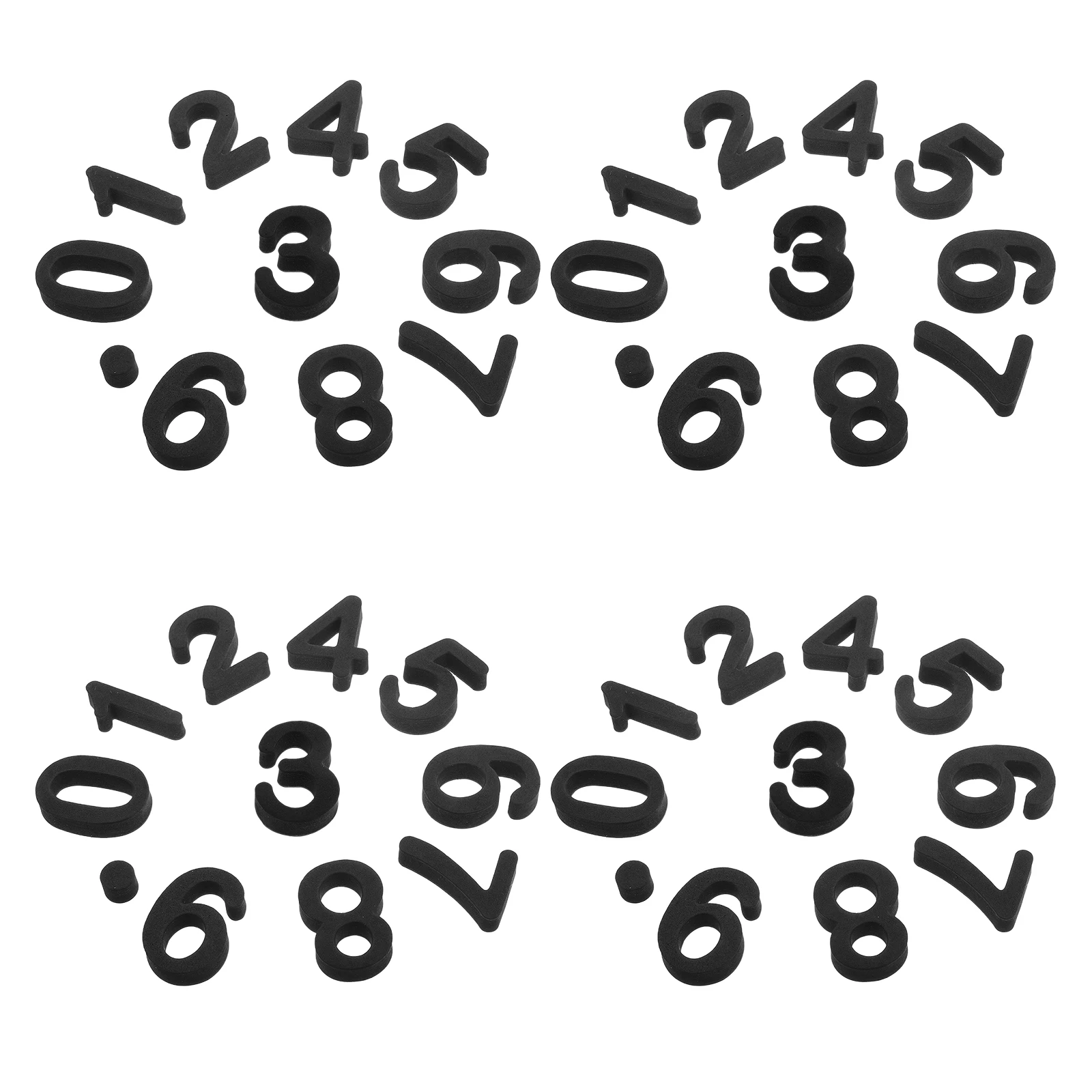 

6 set Magnetic Digital Refrigerator Decor Cute Number Magnets for Kitchen Fridge Sticker Waterproof EVA Modern Design