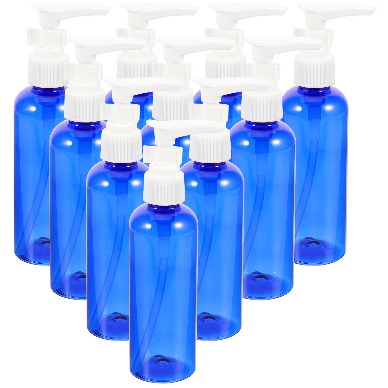 

10 Pcs Travel Body Wash Pump Lotion Bottle with Round Shoulder Spigot Shampoo Liquid Dispenser Containers for Toiletries